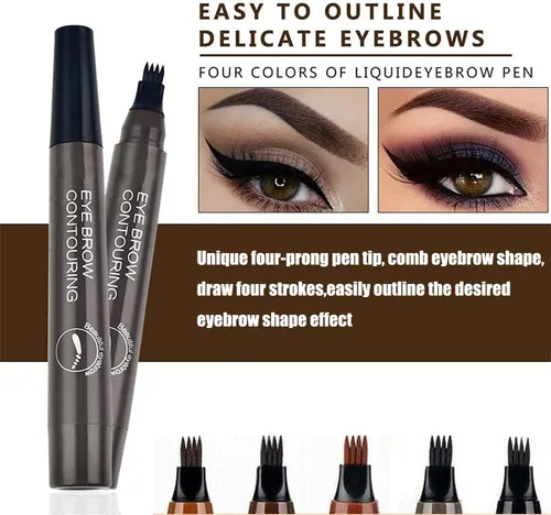 Miniatura 2 de 3 lápices de cejas Matezis Matezis, lápiz de cejas Microblading impermeable 3D, nuevo lápiz mágico para cejas, lápiz de cejas Microblading Marrón