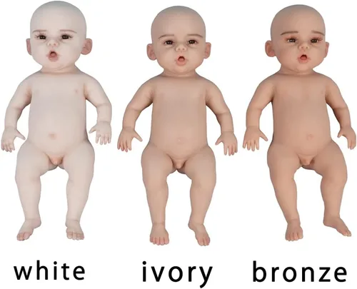 Miniatura 5 de SUAISKR Muñeca realista de bebé Reborn de 18 pulgadas, linda muñeca de silicona hecha a mano realista de silicona para niño pequeño, cuerpo completo