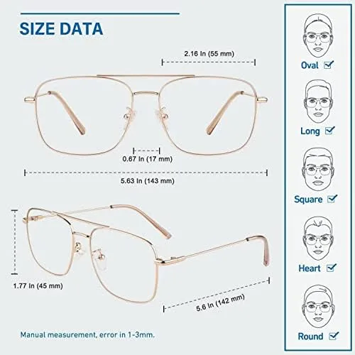 Miniatura 5 de GQUEEN Gafas transparentes falsas sin receta Gafas Marco rectangular, 201512