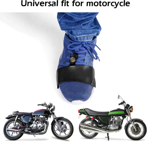 Miniatura 8 de Qiilu Funda protectora universal para botas de cambio de motocicleta, Negro