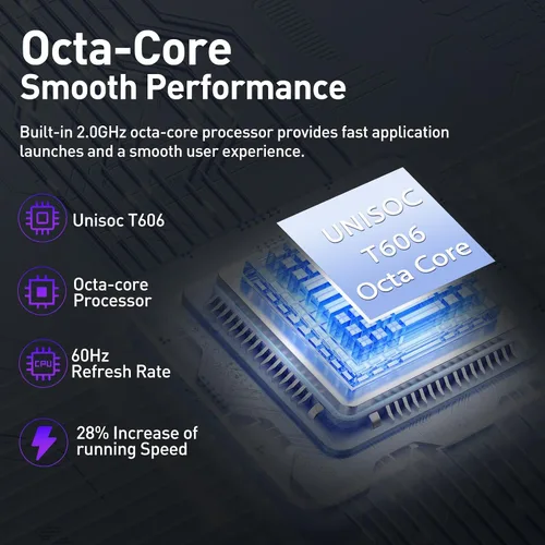 Miniatura 3 de Tablet Android de 10.1 pulgadas, 128 GB de almacenamiento, 8 GB (4+4) RAM, Octa-Core, tableta WiFi 5G, batería de 7000 mAh, BT 5.0, GPS, cámara