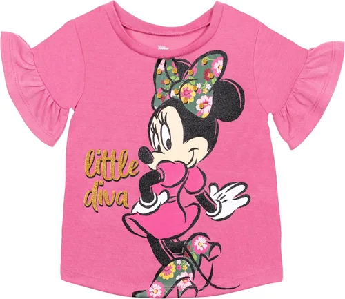 Miniatura 2 de Disney Conjunto de camiseta y leggings de moda con gráficos de Minnie Mouse
