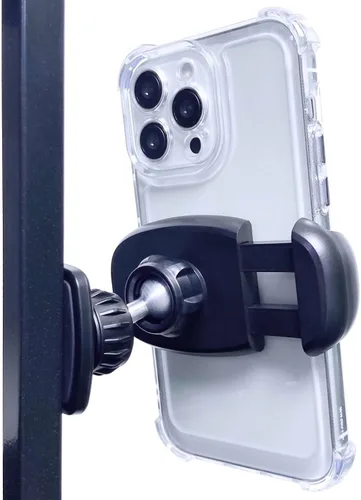 Soporte magnético para teléfono de gimnasio que se fija a una superficie de metal, [compatible con teléfonos grandes y fundas gruesas] Soporte
