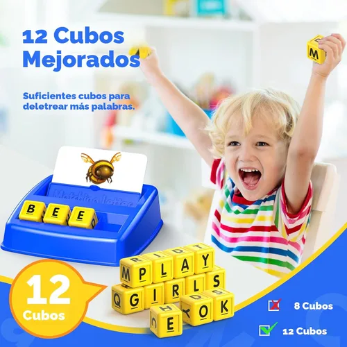 Miniatura 3 de LIWIN LET'S GO! Juegos educativos para niños de 3 a 8 años, juego de emparejar letras para niños de 3 a 8 años, juguetes educativos para niños de 3