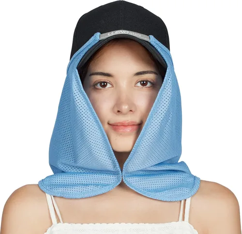 Miniatura 2 de Sombrero de sol de malla de enfriamiento Escudo Cuello Cortina Transpirable Guardia Polainas Protección UV Unisex Hombres Mujeres Cubierta facial