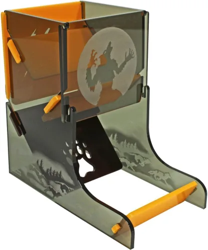 Miniatura 8 de LITKO Torre de dados con temática de terror Rodillo de dados Vaso de dados Bota de dados TTRPG Juegos de mesa (Jack-O-Lantern) Contains