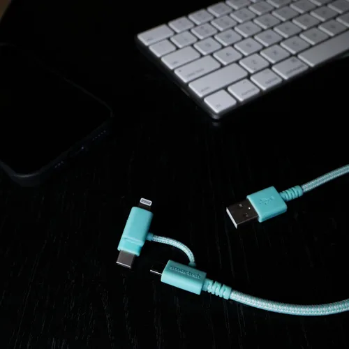 Miniatura 7 de Smartish Cable USB-C/Lightning 17/16/16e/15/14 - Crown Joule - Cable de carga universal de 6 pies con micro USB - Certificado MFi