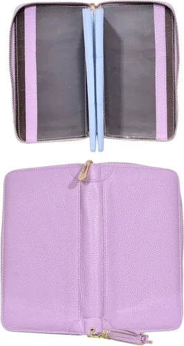 Miniatura 5 de Easyoulife - Monedero de cuero con cremallera, billetera portatarjetas para mujer, bloqueo RFID