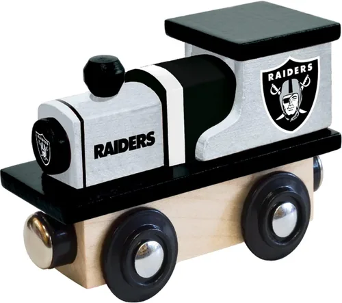 Miniatura 11 de MasterPieces NFL San Francisco 49ers - Tren de juguete de madera real, para mayores de 3 años, color negro