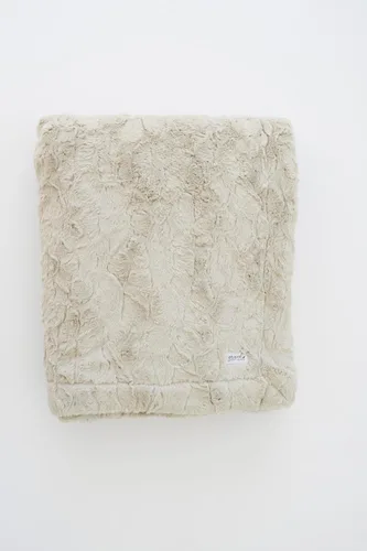 GRACED SOFT LUXURIES - Manta de piel sintética extra grande con plumón, ultra suave y esponjosa, 60x80 pulgadas | Acogedora, gruesa y cálida | Gris