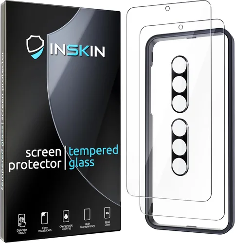 Miniatura 9 de Inskin Protector de pantalla de vidrio templado para Samsung Galaxy S23 FE 5G de 6.4 pulgadas [2023] – Ultimate 2+2 Set con protector de lente