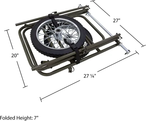 Miniatura 3 de Kill Shot - Carro de juego plegable para caza de ciervos con capacidad de 500 lb y ruedas de goma de 16" para transportar ciervos, caza
