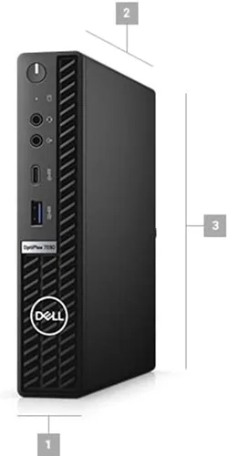 Miniatura 2 de Dell Optiplex 7090 Micro Desktop Core i5-10500T - Disco duro SSD de 256 GB - 16 GB RAM 6 núcleos @ 3.8 GHz Win 11 Pro Negro
