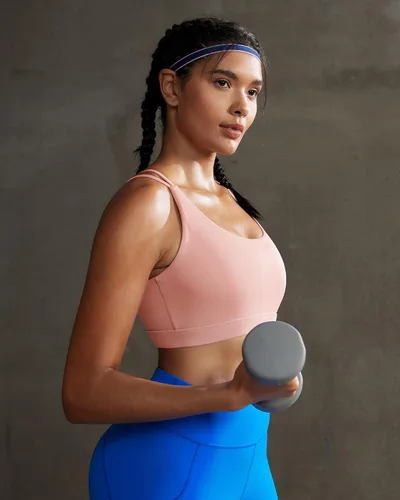 Miniatura 54 de Brasieres deportivos para mujer, con relleno, tipo camiseta sin mangas, sexis, con espalda cruzada, de alto impacto, largos, ideales para practicar
