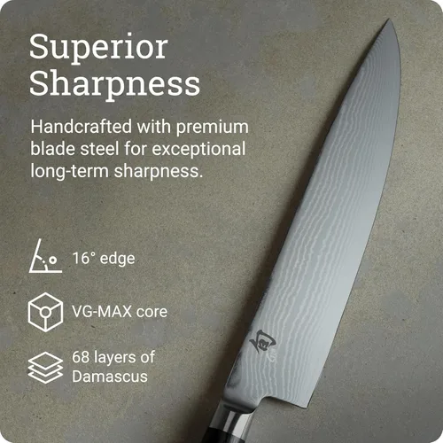 Miniatura 4 de Shun cuchillo clásico para chef, 10 pulgadas, Negro