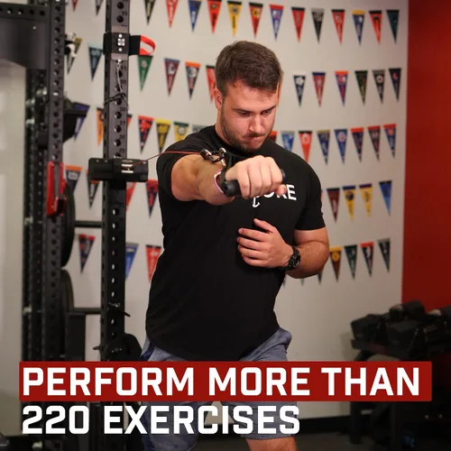 Miniatura 5 de Ancore Pro: Máquina de cable para gimnasio en casa Sistema de entrenamiento portátil para entrenamiento de fuerza Viene con soporte para rack