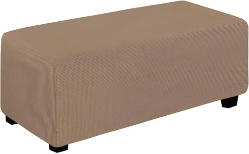 Miniatura 10 de Easy-Going Funda Elástica para Otomana Taburete de Almacenamiento Plegable Protector de Muebles Funda Rectangular Suave con Parte Inferior Elástica