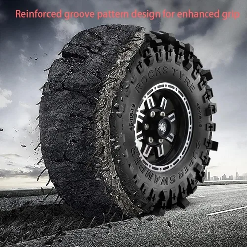 Miniatura 5 de Lifehead - Neumáticos de goma de 1.9 pulgadas para 1/10 RC Crawler Car TRAXXAS TRX4 TRX6 Axial SCX10 90046 90047 SCX10 III AXI03007 Tamiya CC01 D90