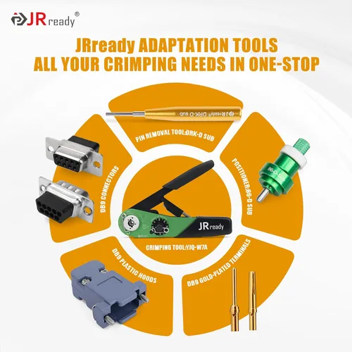 Miniatura 9 de JRready ST6579 DB9 Terminales de crimpado chapados en oro DB9 Conectores Herramienta de extracción de pines DRK-D Sub Inserción Extracción