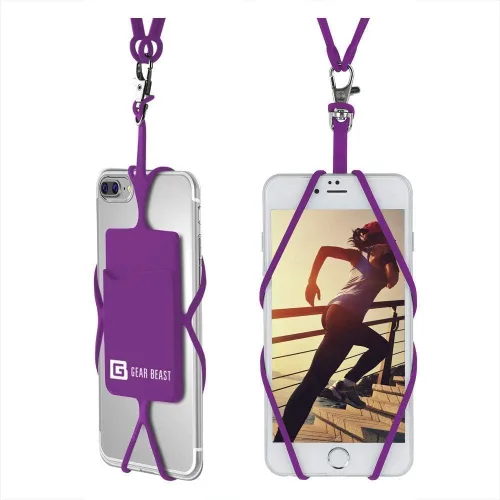 Miniatura 13 de Gear Beast - Correa universal para teléfono celular compatible con iPhone, Galaxy y la mayoría de teléfonos inteligentes, incluye soporte para Rosa