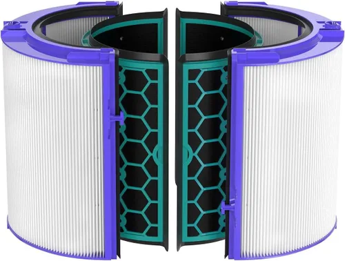 Miniatura 9 de Paquete de 2 filtros TP04 de repuesto compatibles con purificador de aire Dyson TP04 / HP04 / DP04, filtro de carbono de alta eficiencia de vidrio