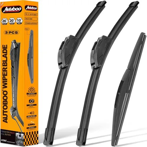 Miniatura 32 de AUTOBOO - Limpiaparabrisas de repuesto 26 + 20 pulgadas con limpiaparabrisas trasero de 12 pulgadas para BMW X3, X4, 2018, 2019, 2020, 2021, 2022