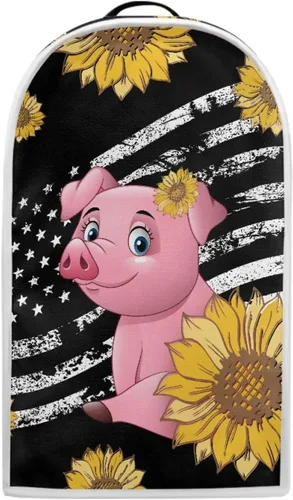 Cubierta para licuadora de cerdo con bandera estadounidense, cubierta antipolvo, diseño moderno, para cocina, para batidora, se adapta a la mayoría
