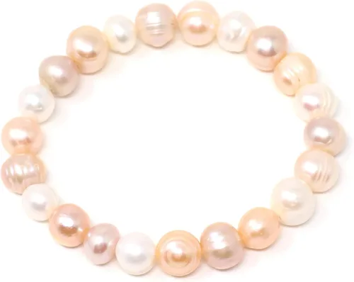 Miniatura 2 de Honbay Pulsera elástica simple con perlas de agua dulce para niñas y mujeres