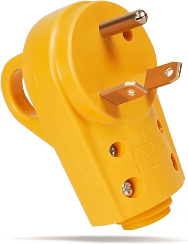 Miniatura 11 de SnowyFox Enchufe de Repuesto Hembra de 30 Amperios para RV - Enchufe Resistente de 30 Amperios para RV con Mango Ergonómico, Diseñado para Acomodar
