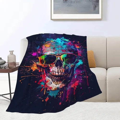 Miniatura 181 de Manta de Polilla Suave y Esponjosa de Vellón Gótico Mariposa Luna Mantas Decorativas Acogedoras y Cálidas de Franela de Felpa Regalos para Niños