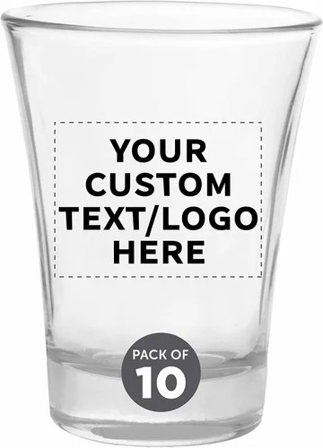 Miniatura 21 de Vasos de chupito personalizados de 2 onzas, juego de 100, paquete personalizado a granel, ideal para bodas, fiestas, cumpleaños, regalos, color azul