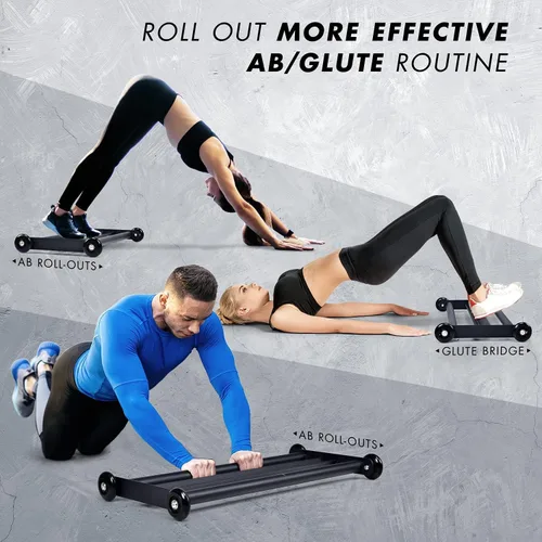Miniatura 6 de Yes4All Glute Ham Glider, Exercise Wheels for Home Gym Fitness, Glute Hamstring, Booty Building