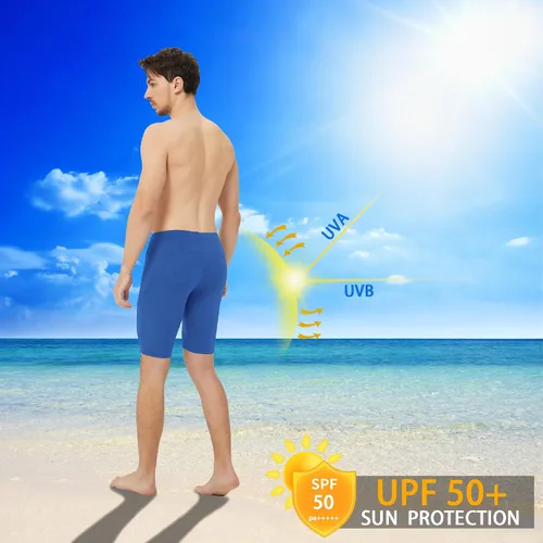 Miniatura 55 de Traje de baño deportivo competitivo para hombre, traje de entrenamiento de resistencia de carreras, pantalones cortos de natación de secado rápido