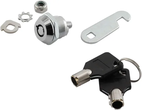 Miniatura 2 de Cerradura tubular de leva con rosca de 0.787 pulgadas con llave igual, herrajes para muebles de bricolaje para cajones, gabinetes, escritorio, mesa