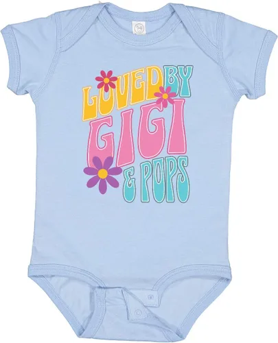 Miniatura 11 de inktastic Gigi and Pops Love Me - Body de bebé para nieta