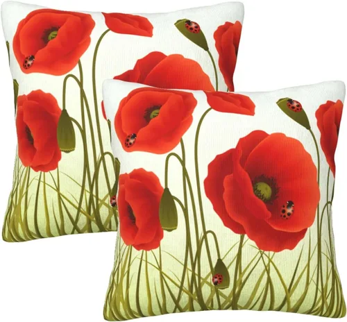 Miniatura 18 de Juego de 2 fundas de almohada con estampado de leopardo abstracto de animales africanos y vida silvestre, retro, fundas de almohada para decoración
