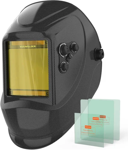 Miniatura 12 de YESWELDER - Máscara de soldar con oscurecimiento automático, funciona con energía solar, color real.