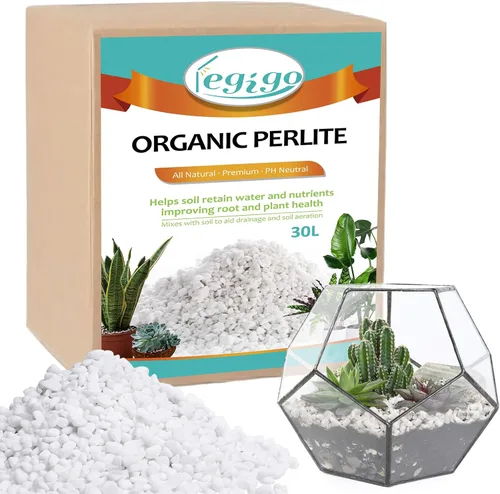 Miniatura 7 de Legigo - Perlita hortícola orgánica de 10 cuartos para plantas de interior - Mezcla acondicionadora y aditiva de suelo hortícola natural para 10