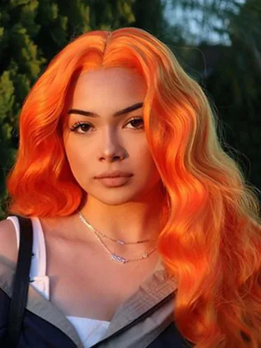 Miniatura 4 de 1001 #Color sintético rubio blanco encaje frente pelucas para mujeres pelo rubio platino largo cuerpo onda peluca resistente al calor fibra larga