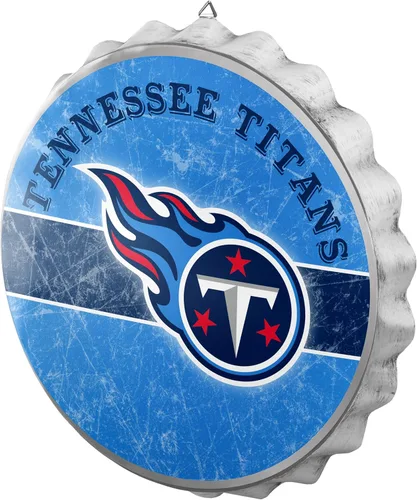 Miniatura 19 de NFL Team Logo Distressed Metal Hanging Wall Bottle Cap Sign