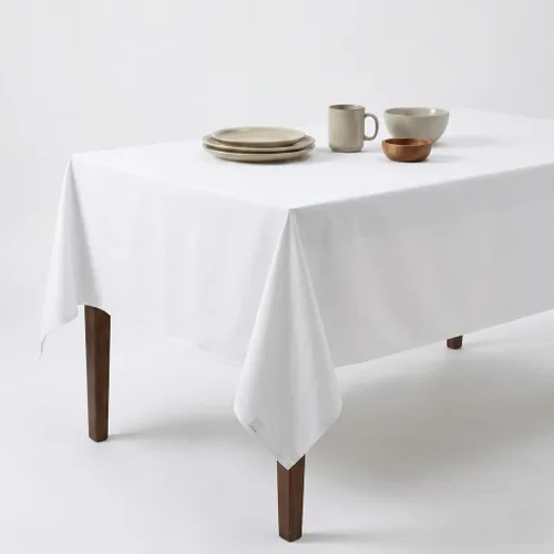 Miniatura 16 de Urban Villa - Mantel de mesa 100 % algodón, para uso diario, cenas familiares o fiestas en interiores o exteriores, a cuadros, color negro/blanco