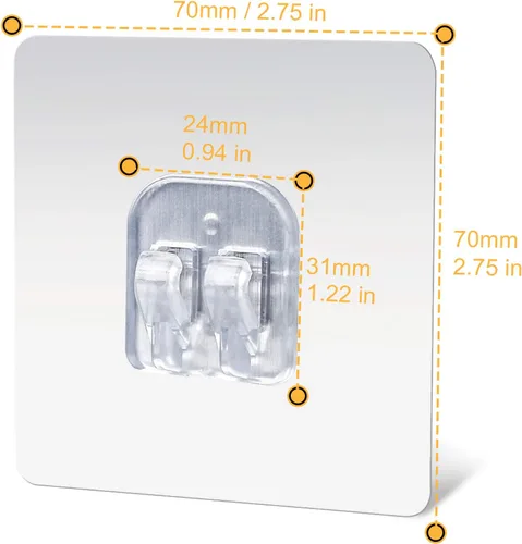Miniatura 2 de YeeBeny Organizador de ducha de esquina con ganchos adhesivos para cesta de ducha, estante de baño, compatible con KINCMAX, SMARTAKE, JOMARTO