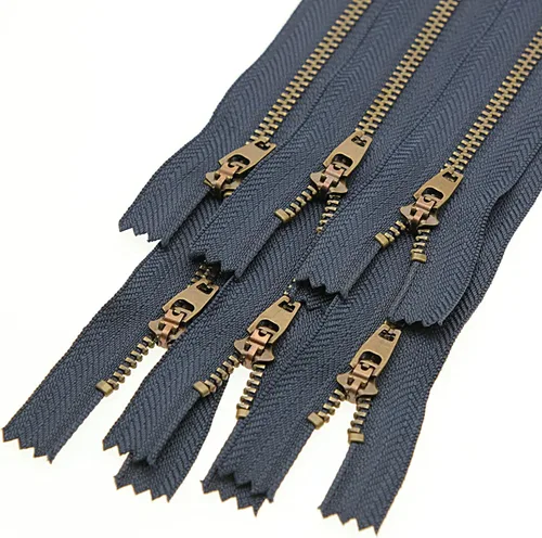 Miniatura 2 de Leekayer Cremallera de latón de 8 pulgadas, cremallera 3# para jeans, cremallera de extremo cerrado para botas, bolsos, mochila, cremallera de Cinta