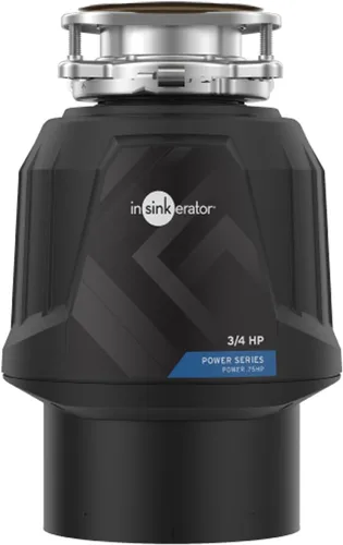 InSinkErator Triturador de basura de 0.75 HP, 3/4 HP, Serie de potencia, alimentación continua, eliminador de residuos de alimentos, serie Power EZ