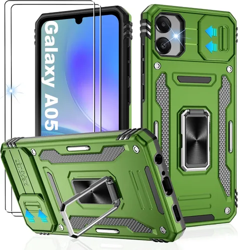 Miniatura 217 de Gritup para Samsung Galaxy S22 Funda con protectores de pantalla HD de 2 paquetes y cubierta deslizante para la cámara, protección contra caídas