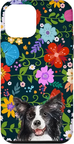 Miniatura 15 de Funda para iPhone 14 Border Collie Ditsy Flower Floral Pattern para mujer