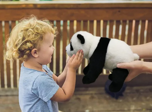 Miniatura 5 de Ice King Bear Animales Salvajes de Peluche Familia del Zoológico Juguete de Peluche (Panda 10 Pulgadas)