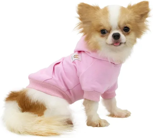 Miniatura 19 de LOPHIPETS Sudadera ligera de algodón para perros pequeños – Sudadera con capucha para chihuahuas, cachorros y razas en miniatura - Azul/XS