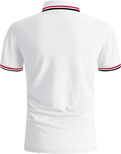 Miniatura 5 de ZITY Camiseta polo de manga corta para hombre, para golf, tenis