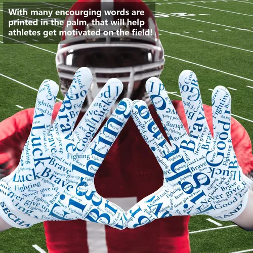 Miniatura 5 de Guantes de fútbol para niños jóvenes, guantes receptores transpirables antideslizantes para adolescentes, entrenamiento escolar